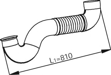 DINEX 53147 Exhaust Pipe